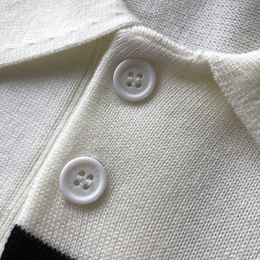バーバリー ポロシャツ スーパーコピー BURBERRYロゴデザイン入りコットンウール混紡ポロシャツ