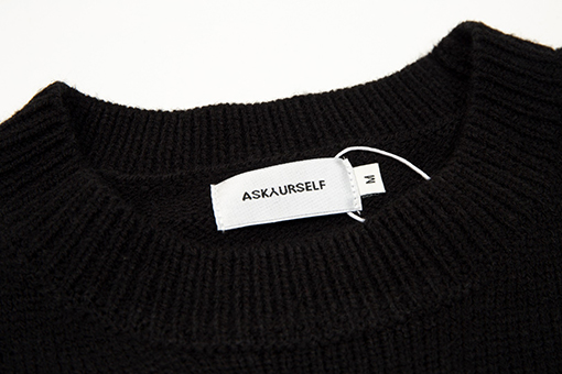 ASK ASKYURSELF ニットセーター スーパーコピー ロール紙手作りダメージ美国風ストリートニットセーターユニセックス