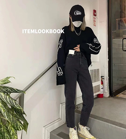 ASK ASKYURSELF ニットセータースーパーコピー  手作りダメージ ユニセックス フーディー