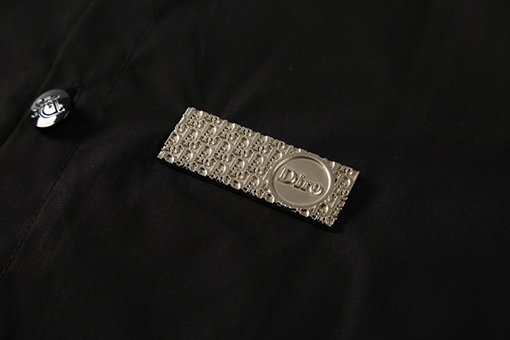 ディオールシャツ コピー DIOR マルチテクニック切り替えオールドフラワーロングスリーブシャツ、刻印ロゴボタン