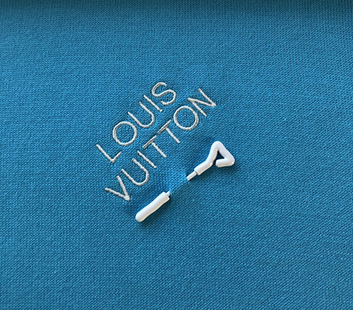 ルイヴィトンニットTシャツ スーパーコピー Louis Vuitton 別針ロゴ入りニット半袖Tシャツ
