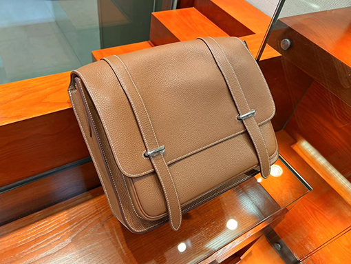 エルメス バック スーパーコピー HERMES  手縫い メンズショルダーバッグ メッセンジャーバッグ