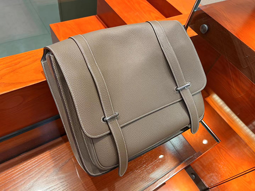 エルメス バック スーパーコピー HERMES  手縫い メンズショルダーバッグ メッセンジャーバッグ