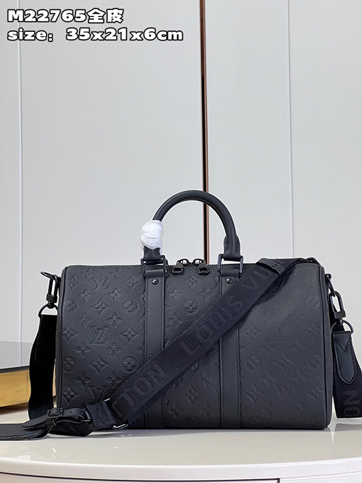 ヴィトンショルダー バックスーパーコピー フルレザー Keepall 35 トラベルバッグ、 M22765