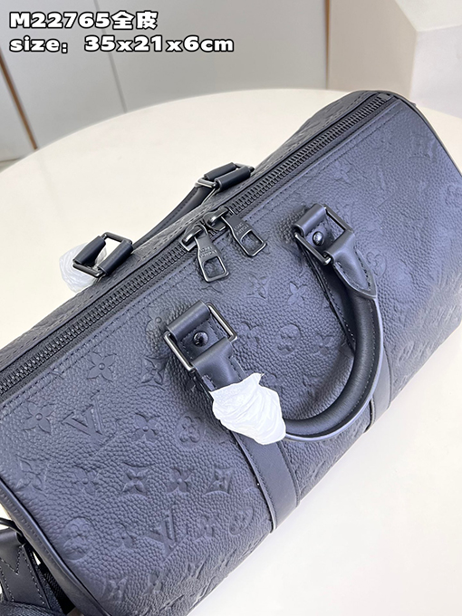 ヴィトンショルダー バックスーパーコピー フルレザー Keepall 35 トラベルバッグ、 M22765