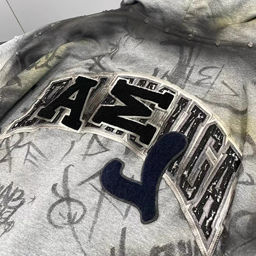 バレンシアガ  ジャケット アウタースーパーコピー  BALENCIAGA の全身手描きグラフィティアート