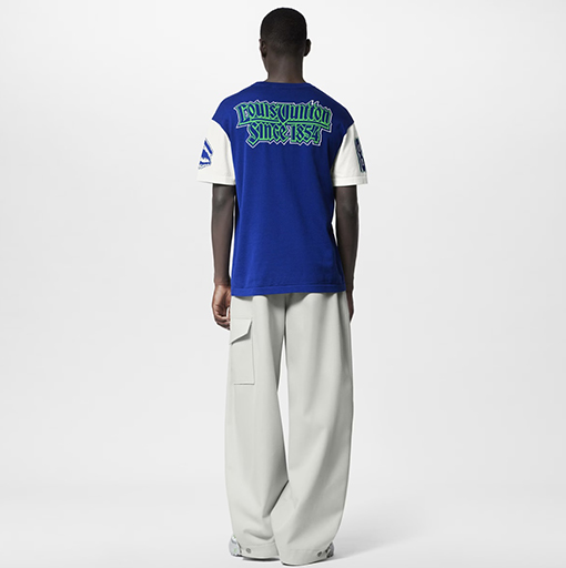 ヴィトンニット Tシャツスーパーコピー  ラウンドネックショートスリーブ ニットTシャツ