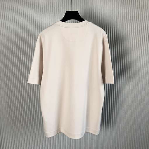 フェンディ半袖Tシャツスーパーコピー ダブルFF刺繍 ラウンドネックショートスリーブTシャツ