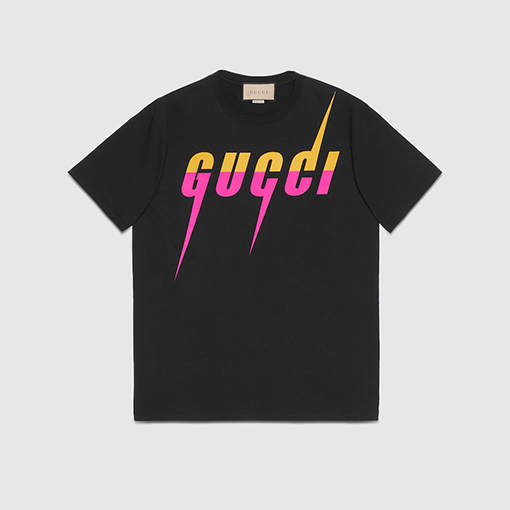 グッチ 半袖Tシャツ スーパーコピー GUCCI ブレード ロゴ ラウンドネックショートスリーブTシャツ