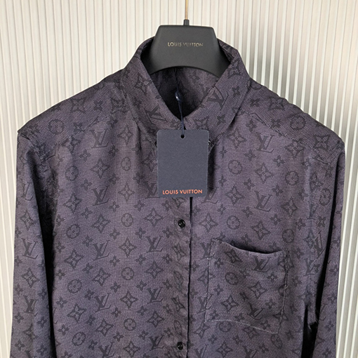 ヴィトン シャツスーパーコピー  Louis Vuitton   MAHINA MONOGRAM リバースロングスリーブシャツ