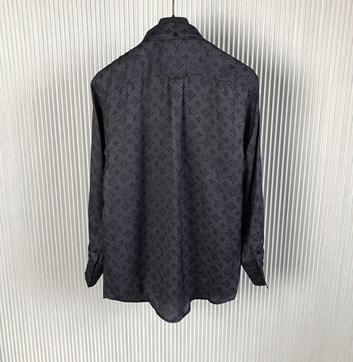 ヴィトン シャツスーパーコピー  Louis Vuitton   MAHINA MONOGRAM リバースロングスリーブシャツ