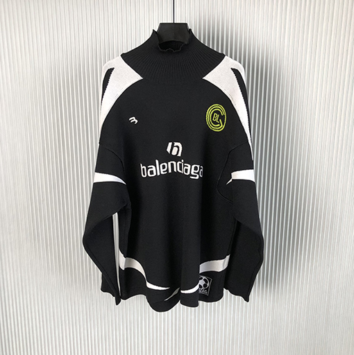 バレンシアガ  ニット セーター BALENCIAGAスーパーコピー ハイネック サッカー ニット