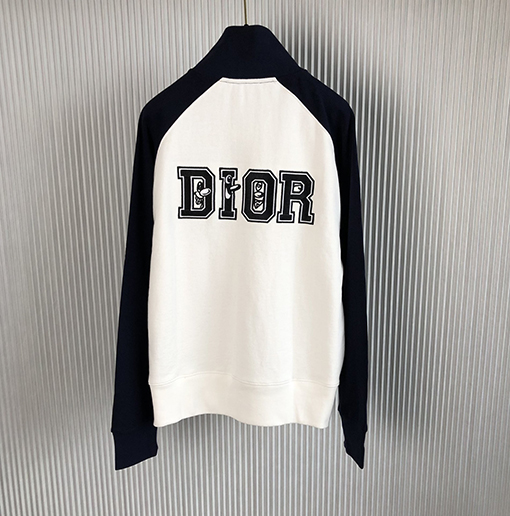 ディオール ジャケット アウター  DIOR  クラシックなスタンドカラー 刺繍文字ジャケット