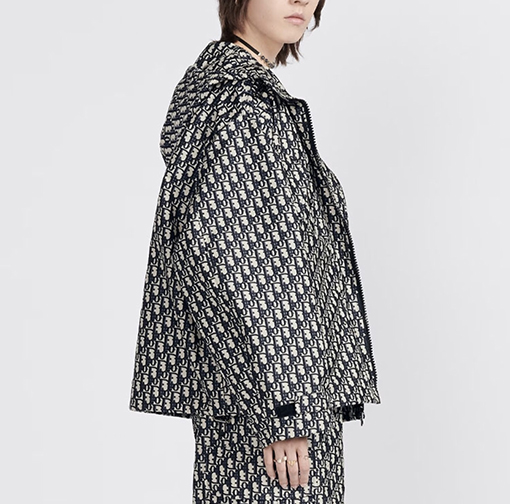 ディオール アウター スーパーコピー DIOR ブルータフタン ジャカードモチーフ パーカー