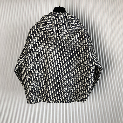 ディオール アウター スーパーコピー DIOR ブルータフタン ジャカードモチーフ パーカー