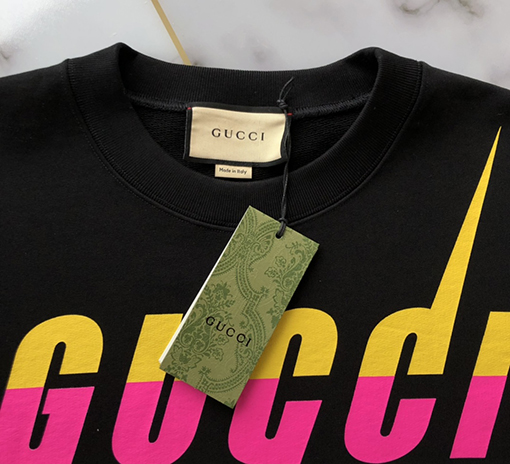 グッチ  スウェットTシャツ スーパーコピー gucci  ブレード ロゴ  スウェットTシャツ