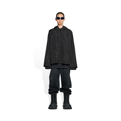 バレンシアガ ジャケット コピー BALENCIAGA ロゴプリント フーディーウィンドブレーカー