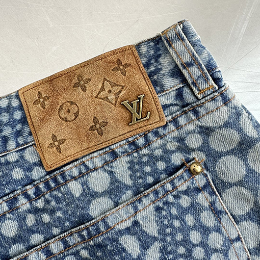 ヴィトン x 草間彌生  コラボレーション ドット柄デニムパンツ