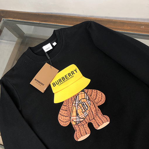 バーバリー 長袖 Tシャツ コピー 2023秋冬の新しいカップルの襟のガードル