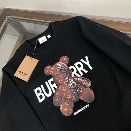 バーバリー スーパーコピー 23ss新品 胸リングタグ BURBERRY刺繍 長袖シャツ