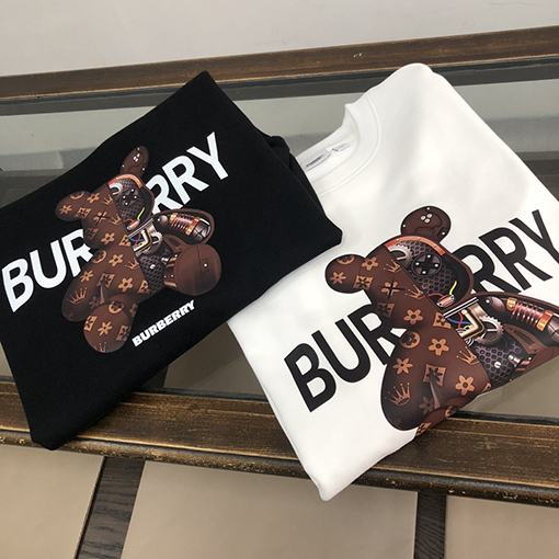 バーバリー スーパーコピー 23ss新品 胸リングタグ BURBERRY刺繍 長袖シャツ