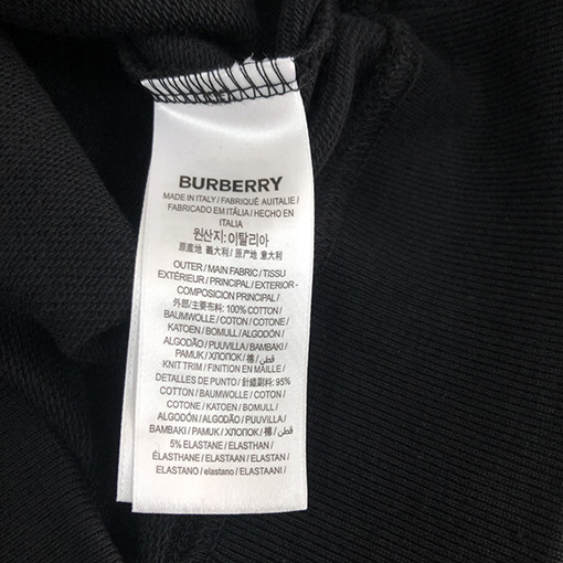 バーバリー スーパーコピー 23ss新品 胸リングタグ BURBERRY刺繍 長袖シャツ