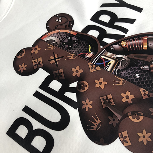 バーバリー スーパーコピー 23ss新品 胸リングタグ BURBERRY刺繍 長袖シャツ
