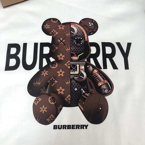 バーバリー スーパーコピー 23ss新品 胸リングタグ BURBERRY刺繍 長袖シャツ