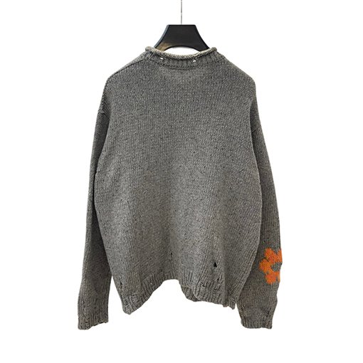 acne studios ニット セーター スーパーコピー 破れた穴の花柄セーター