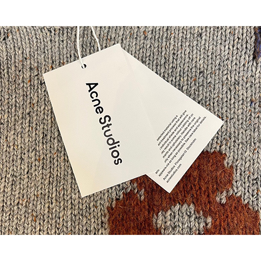 acne studios ニット セーター スーパーコピー 破れた穴の花柄セーター