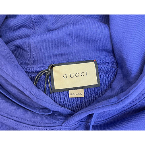 グッチ パーカー スーパーコピー  GUCCI ブルーキノコプリントフード