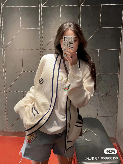 グッチ カーディガンスーパーコピー GUCCI カラーブロックカジュアルニットカーディガン