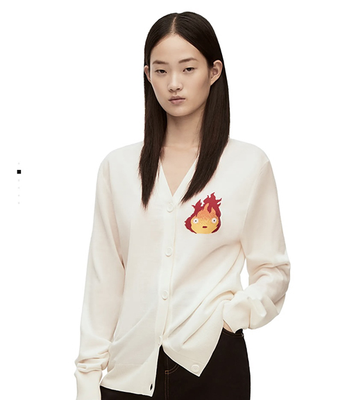 ロエベ x ハウルの動く城コラボアニメ柄 カーディガン LOEWEスーパーコピー