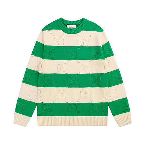 グッチ  ニット セーター コピー  GUCCI   アイコニックなGGモチーフとトーンオントーン ニット長袖セーター