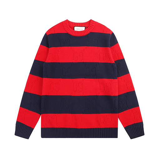 グッチ  ニット セーター コピー  GUCCI   アイコニックなGGモチーフとトーンオントーン ニット長袖セーター
