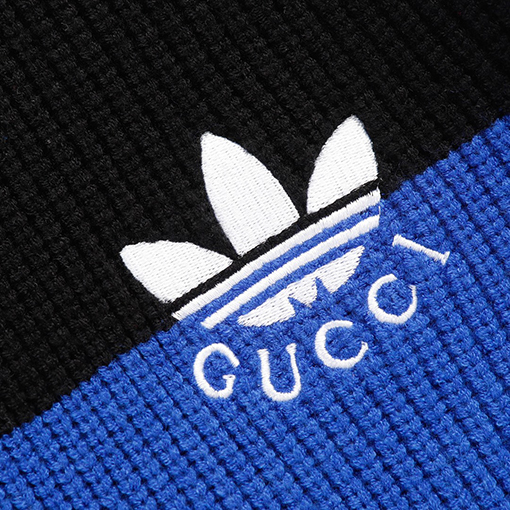 アディダス×グッチコラボレーション パッチワーク長袖ニット GUCCI セーター コピー