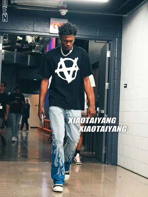 ヴェトモン 半袖Tシャツ スーパーコピー VETEMENTS 反転アナーキーシンボルプリントウォッシュ