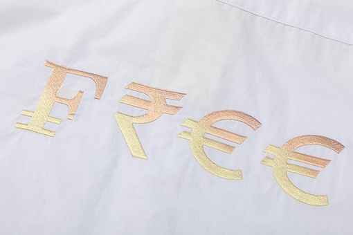ヴェトモン 半袖Tシャツ コピー Hello capitalism ブルーのグラフィティ署名ラベルプリントゆったりカジュアル半袖シャツ