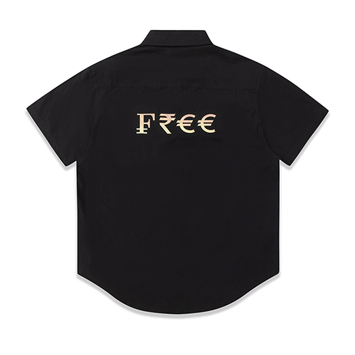 ヴェトモン 半袖Tシャツ コピー Hello capitalism ブルーのグラフィティ署名ラベルプリントゆったりカジュアル半袖シャツ