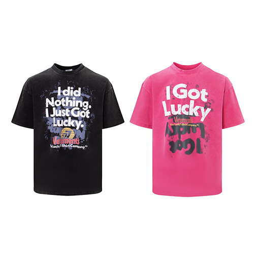 ヴェトモン 半袖Tシャツ コピー i 幸運777 ウォッシュダウンヴィンテージ加工半袖
