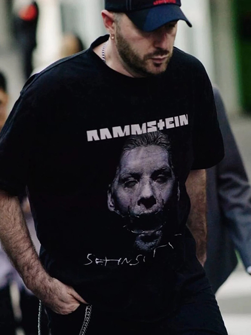 ヴェトモン 半袖Tシャツ コピー VETEMENTS ドイツ戦車アンチウォーシンボルプリント