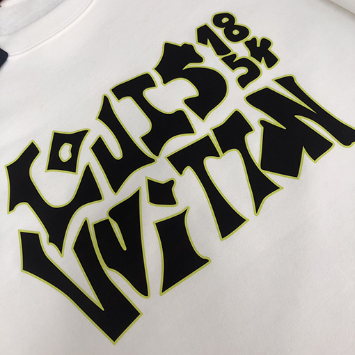 ヴィトン スウェットTシャツ    Louis Vuitton 1854 パターン ロゴプリント
