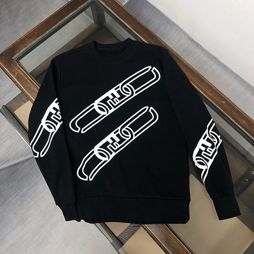 フェンディ スウェットTシャツ ピンバックル クラスプ FF  プリント