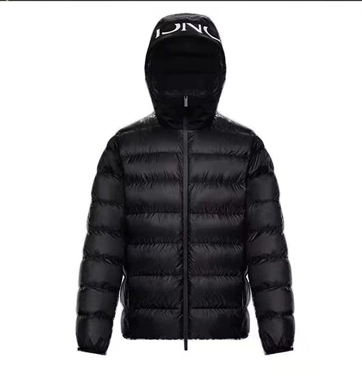 モンクレール ダウンコピー フード付きMONCLER ロゴプリント ダウンジャケット