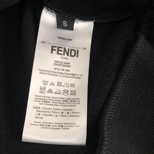 フェンディスウェットTシャツ FENDI可愛いアニメ柄 ラウンドネックスウェット