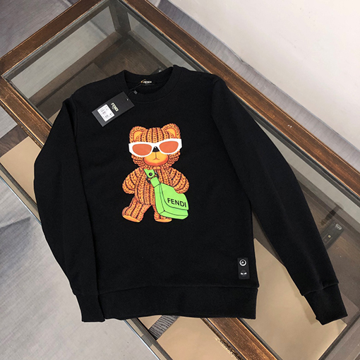 フェンディスウェットTシャツ コピー   FENDIラウンドネックスウェット