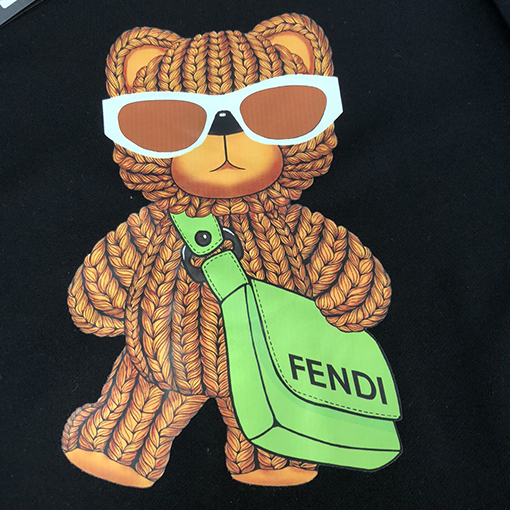 フェンディスウェットTシャツ コピー   FENDIラウンドネックスウェット