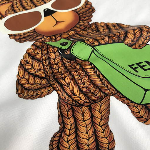 フェンディスウェットTシャツ コピー   FENDIラウンドネックスウェット