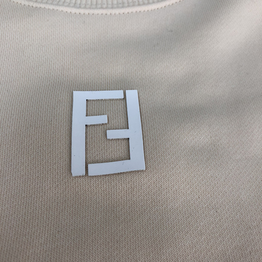 フェンディスウェットTシャツ スーパーコピー 前胸のFFロゴ ラウンドネック長袖