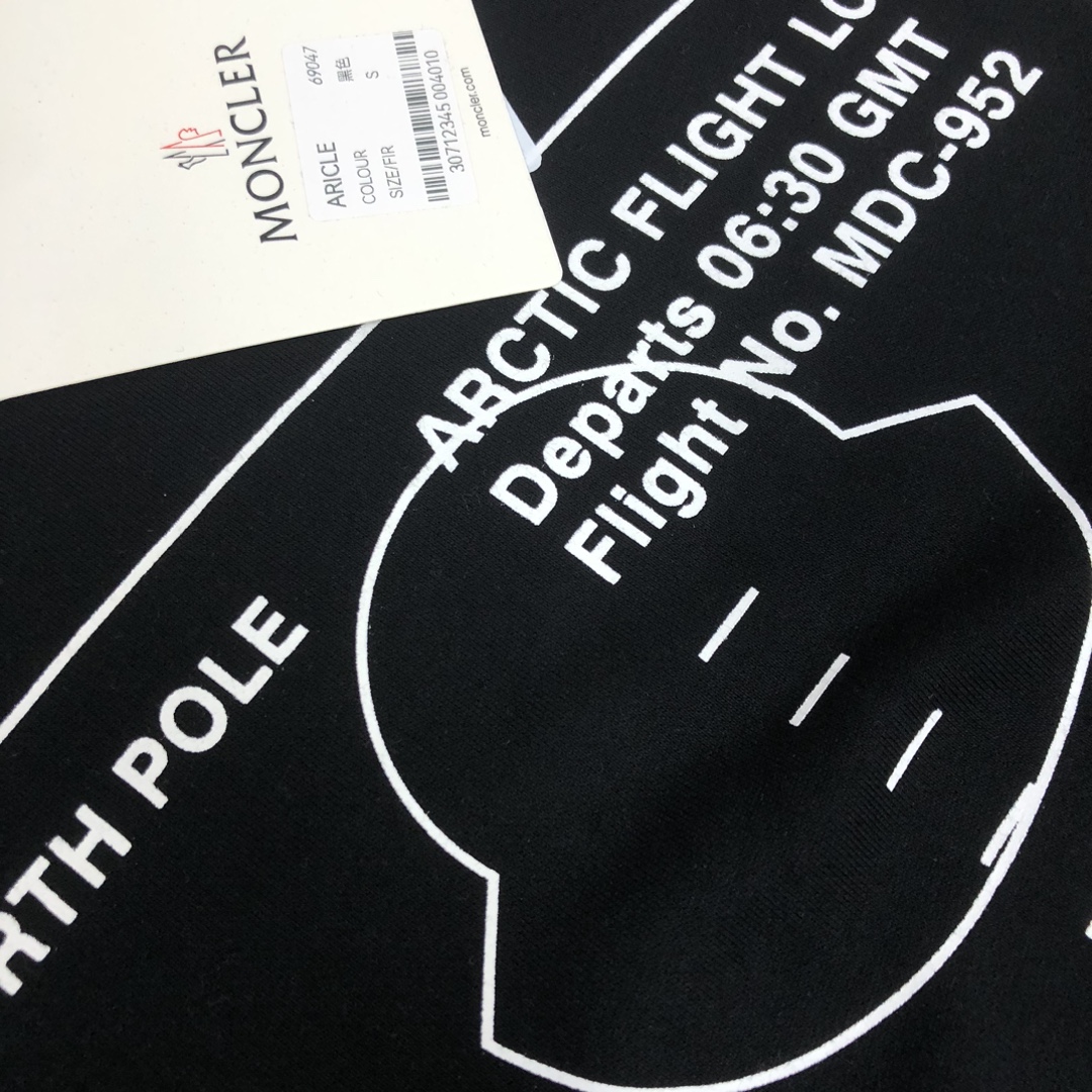 モンクレール スウェット長袖 Tシャツ ト MONCLER トレンディなラウンドネックプリントスウェットTシャツ